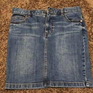 FREE PEOPLE JEAN SKIRT